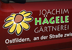 Autotüre Gärtnerei Joachim Hägele